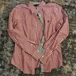 Red and Green Brooks Brothers Dress Shirt